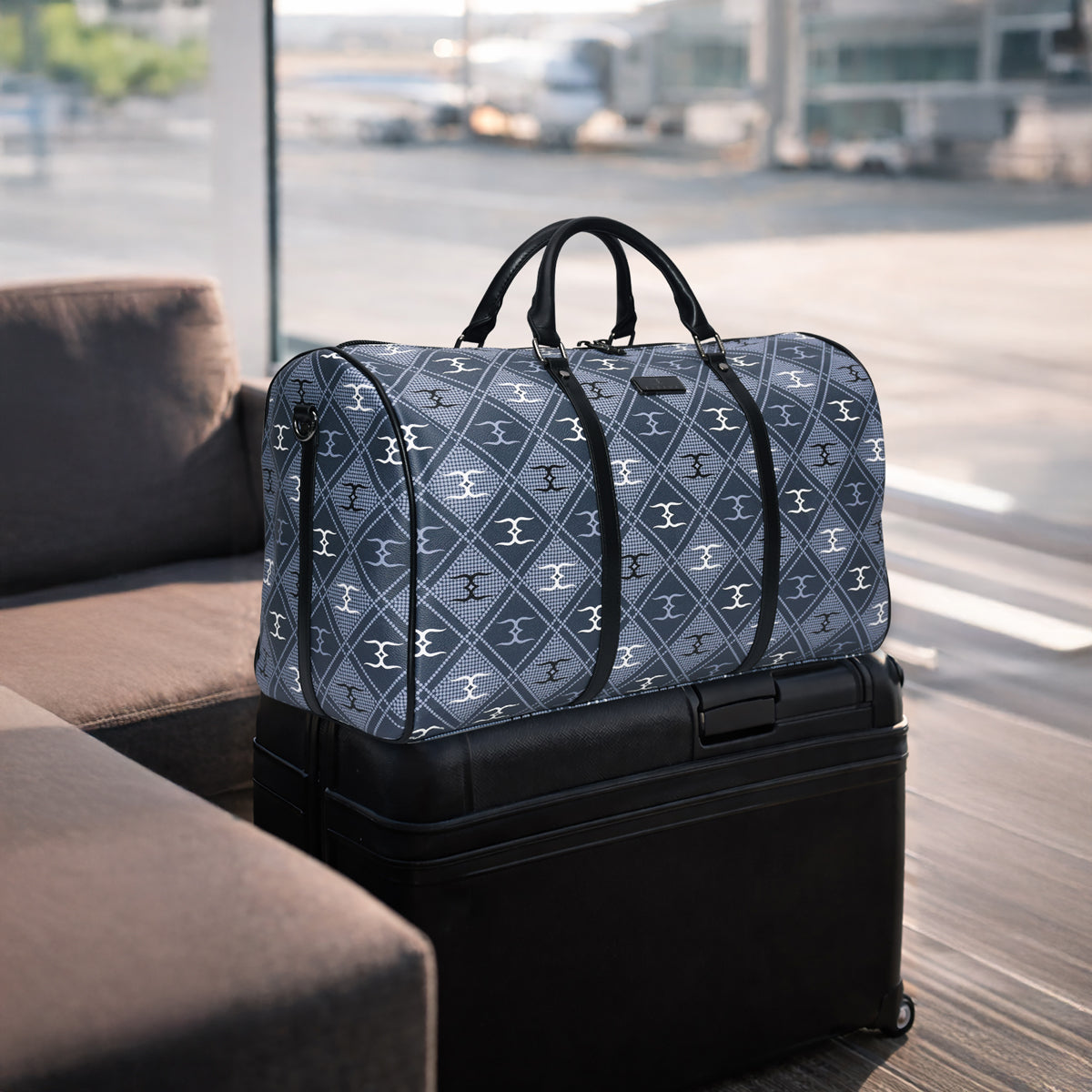 Logo Printed Weekender Travel Duffle Bag Main image