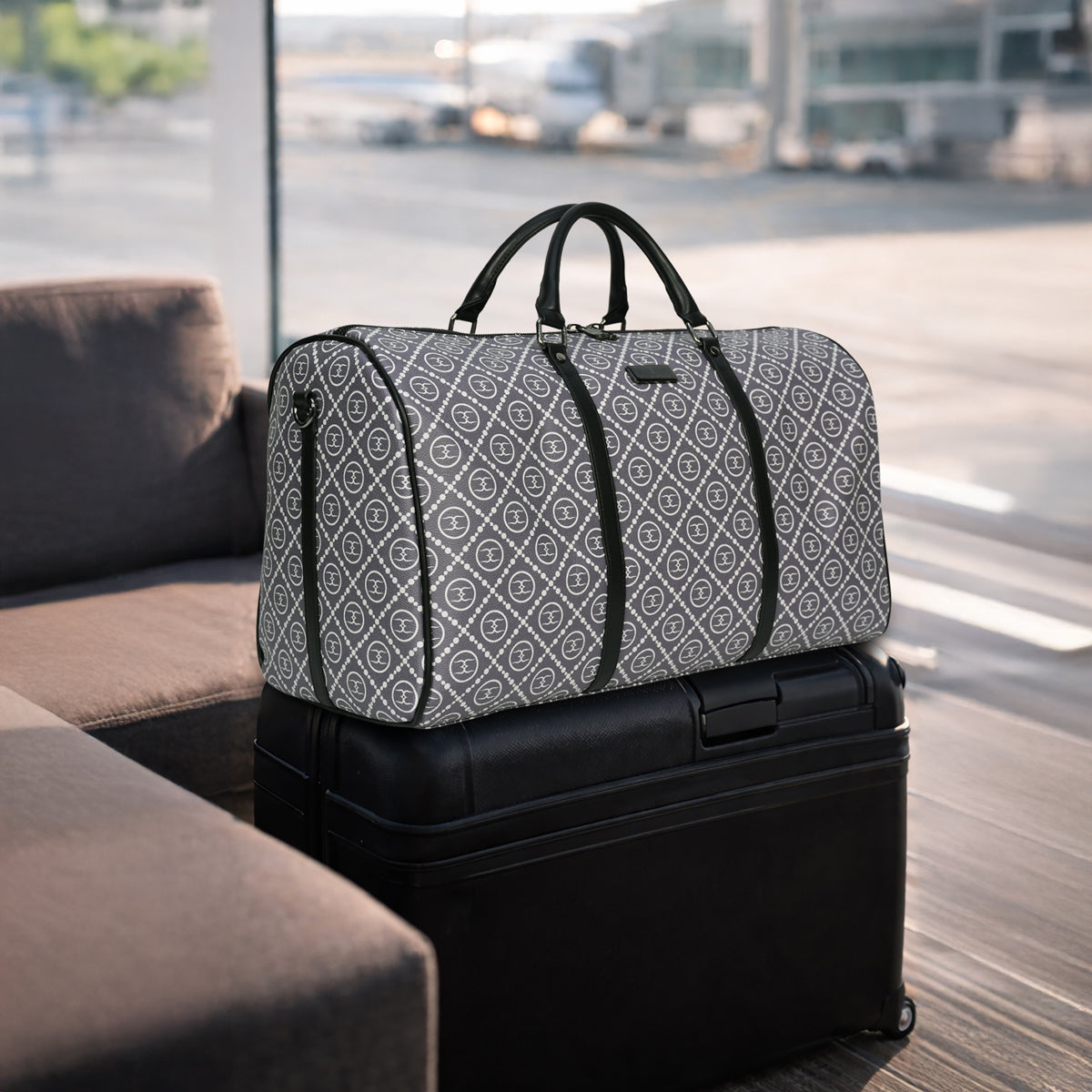 Logo Printed Stylish Travel Duffle Bag Main image