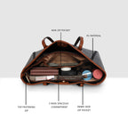 Signature Dual Tone Handbag For Womens
