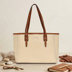 Signature Dual Tone Handbag For Womens