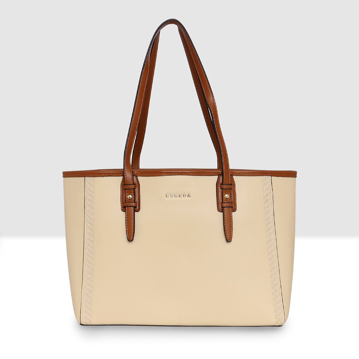 Signature Dual Tone Handbag For Womens