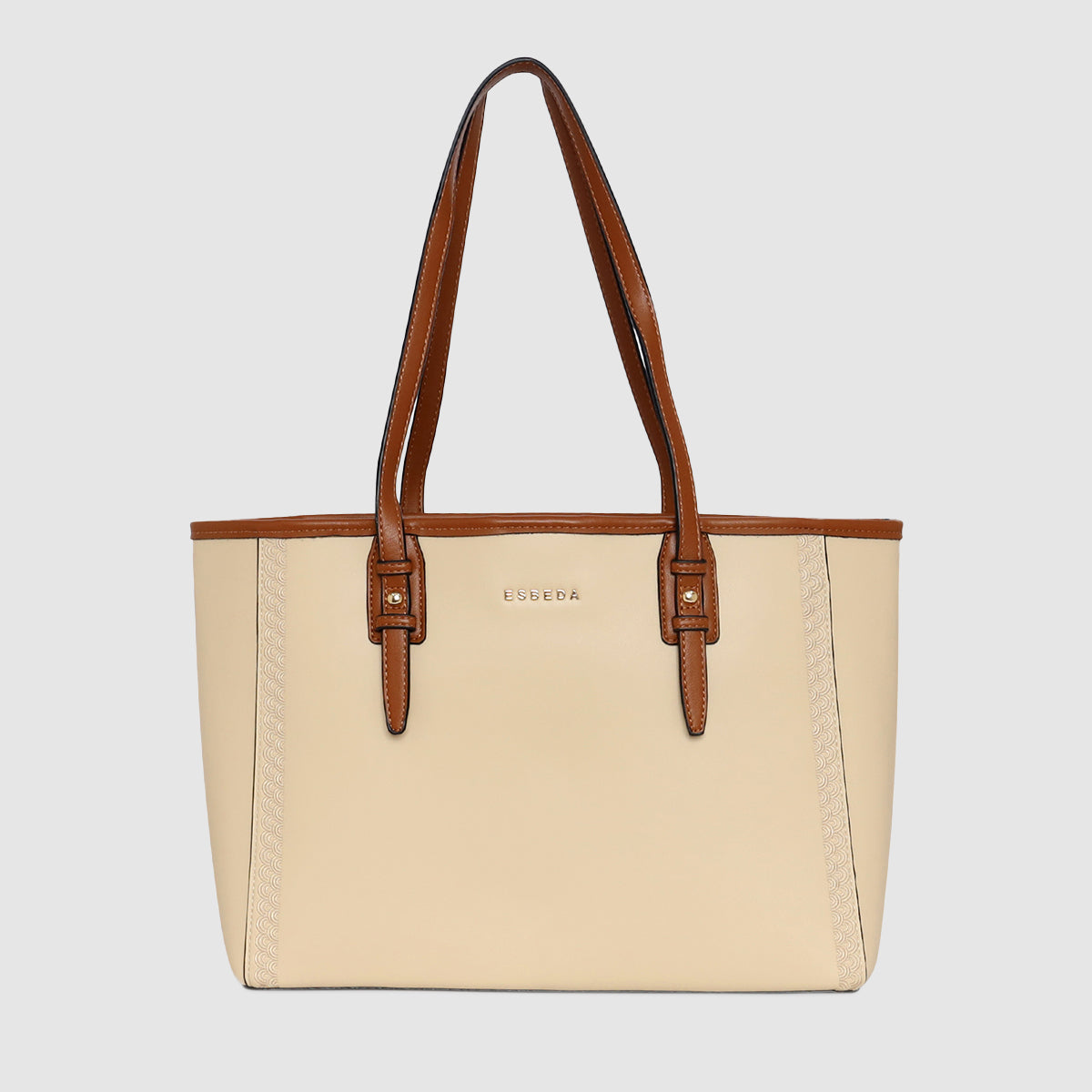 Signature Dual Tone Handbag For Womens