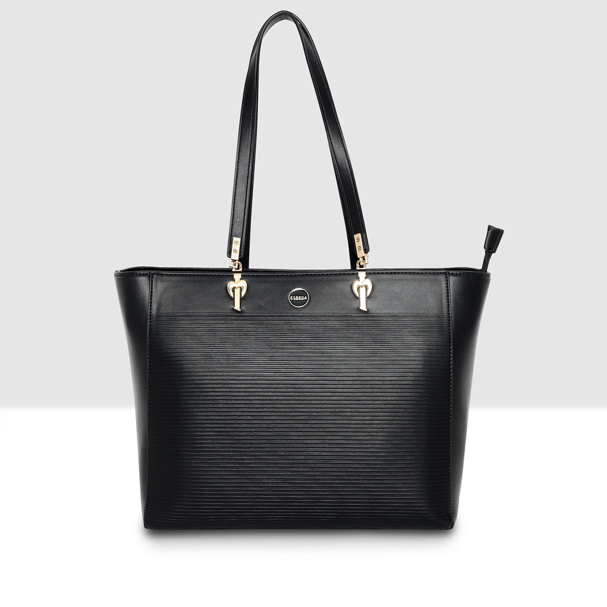 Ribbed Charm Detail Handbag For Womens