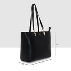 Ribbed Charm Detail Handbag For Womens