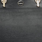 Ribbed Charm Detail Handbag For Womens