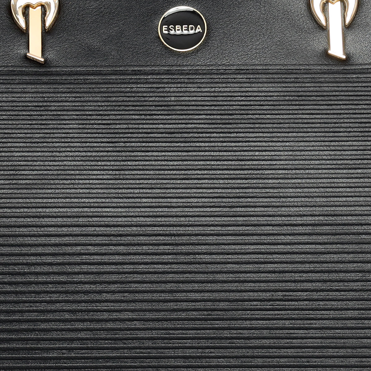 Ribbed Charm Detail Handbag For Womens
