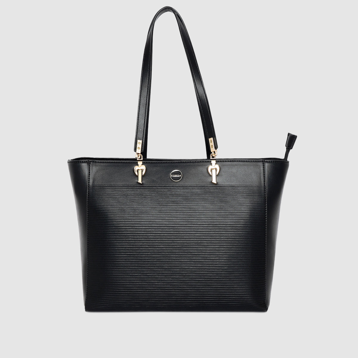Ribbed Charm Detail Handbag For Womens Main image
