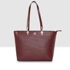 Ribbed Charm Detail Handbag For Womens