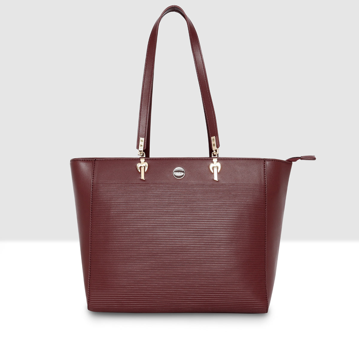 Ribbed Charm Detail Handbag For Womens