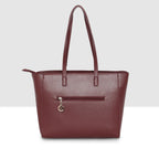 Ribbed Charm Detail Handbag For Womens