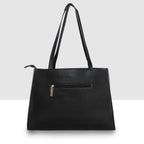 Buckle Strap Tri Compartment Handbag