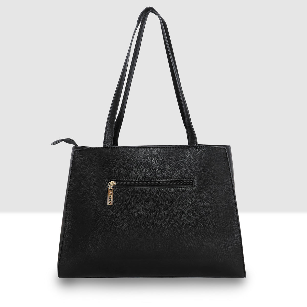 Buckle Strap Tri Compartment Handbag