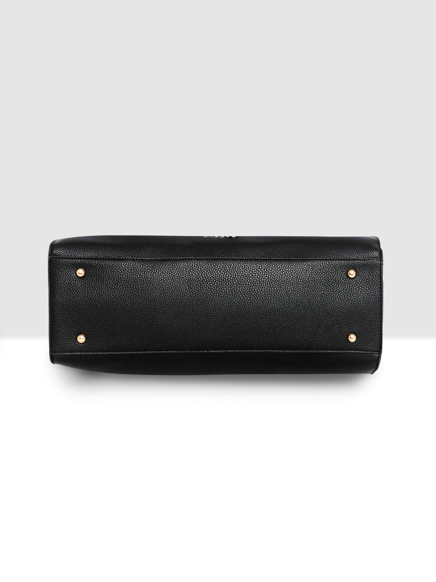 Buckle Strap Tri Compartment Handbag