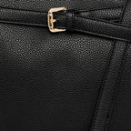 Buckle Strap Tri Compartment Handbag