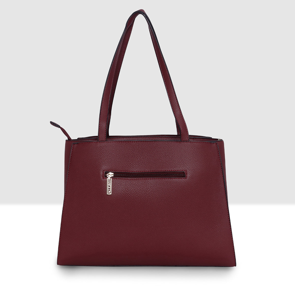 Buckle Strap Tri Compartment Handbag