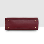 Buckle Strap Tri Compartment Handbag