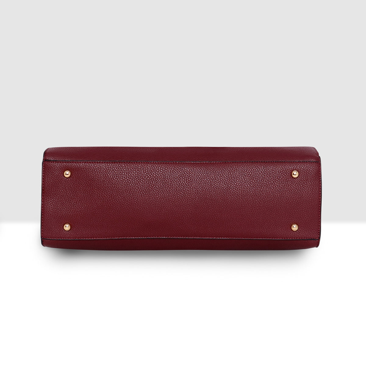 Buckle Strap Tri Compartment Handbag