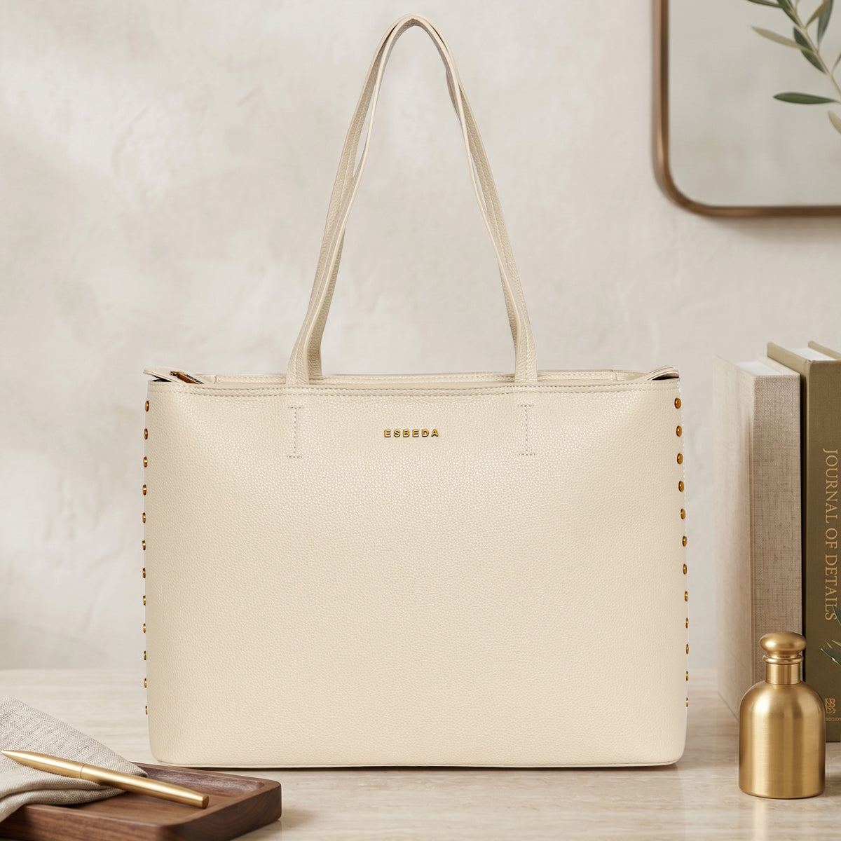 Stud Edge Classic Handbag