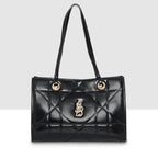 Quilted Gloss Charm Handbag For Womens