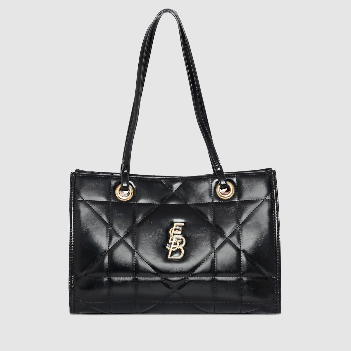 Quilted Gloss Charm Handbag For Womens Main image