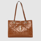 Quilted Gloss Charm Handbag For Womens
