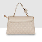 Luxe Quilted Top Handle Bag For Womens