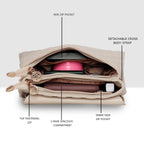 Luxe Quilted Top Handle Bag For Womens