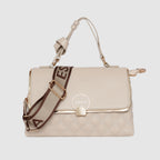 Luxe Quilted Top Handle Bag For Womens