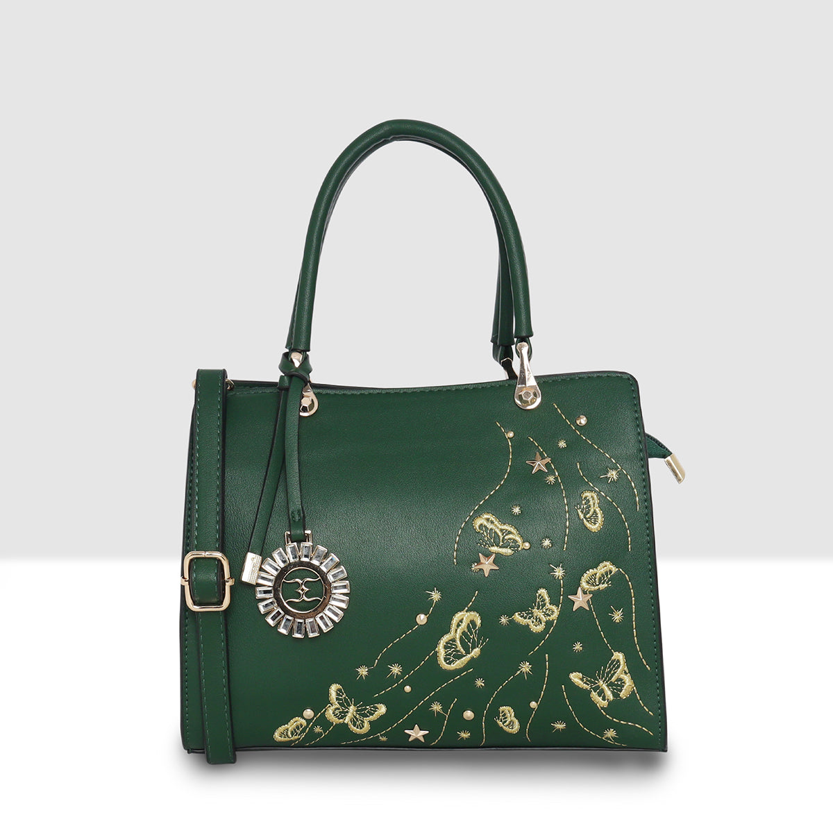 Celestial Butterfly Embroidered Handbag For Womens