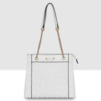 Quilted Chain Accent Handbag For Womens