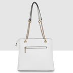 Quilted Chain Accent Handbag For Womens