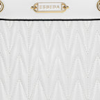 Quilted Chain Accent Handbag For Womens
