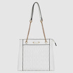 Quilted Chain Accent Handbag For Womens