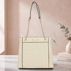 Quilted Chain Accent Handbag For Womens