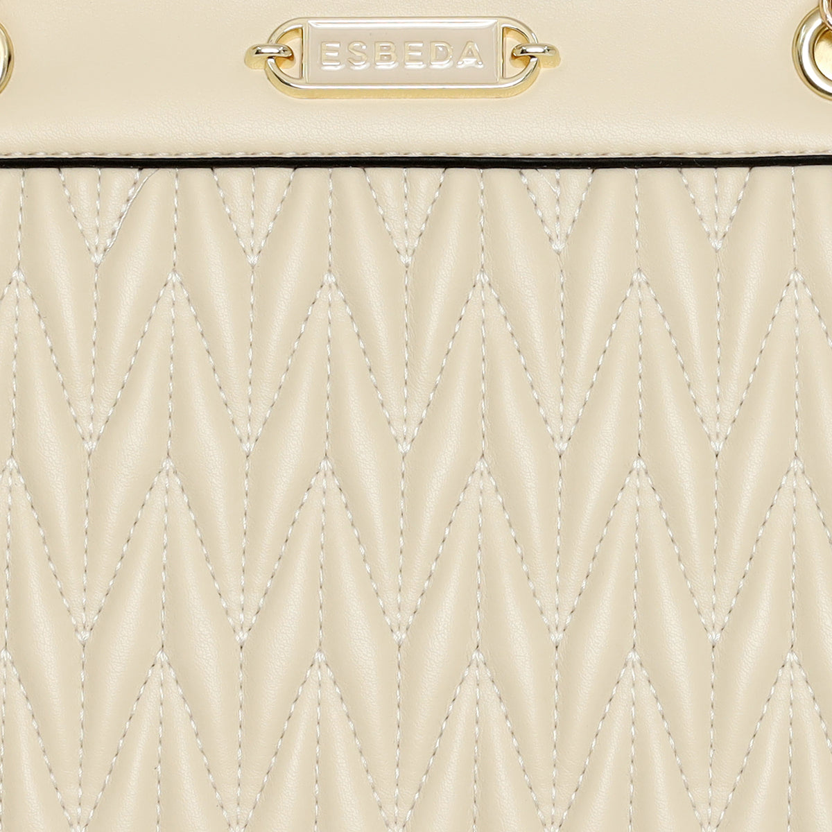 Quilted Chain Accent Handbag For Womens