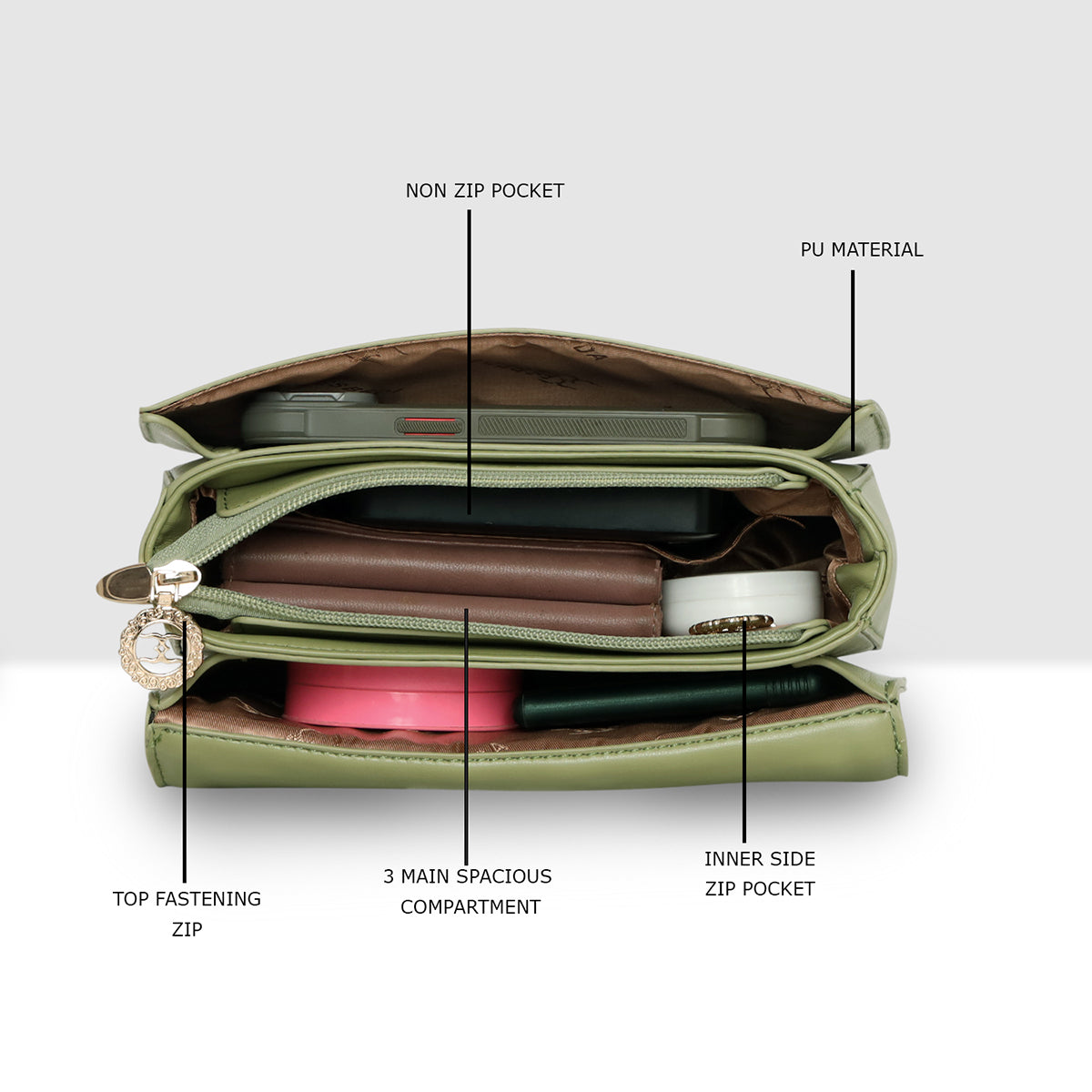 Majestic Prime Flap Handbag For Womens