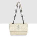 Vintage Quilted Flap Slingbag For Womens