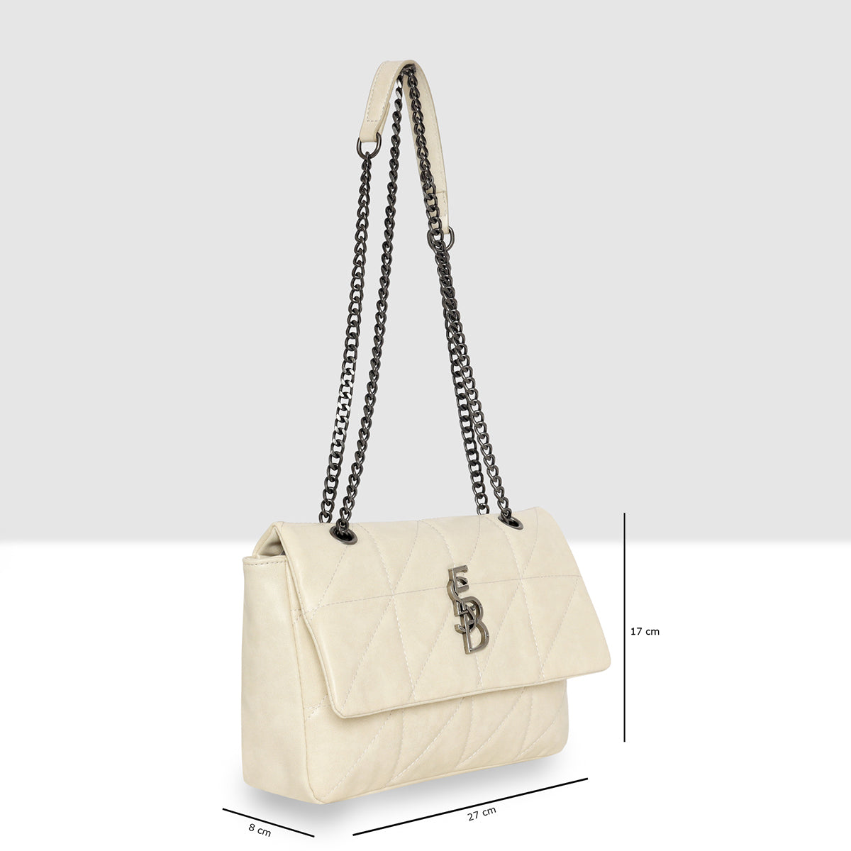 Vintage Quilted Flap Slingbag For Womens Secondary image