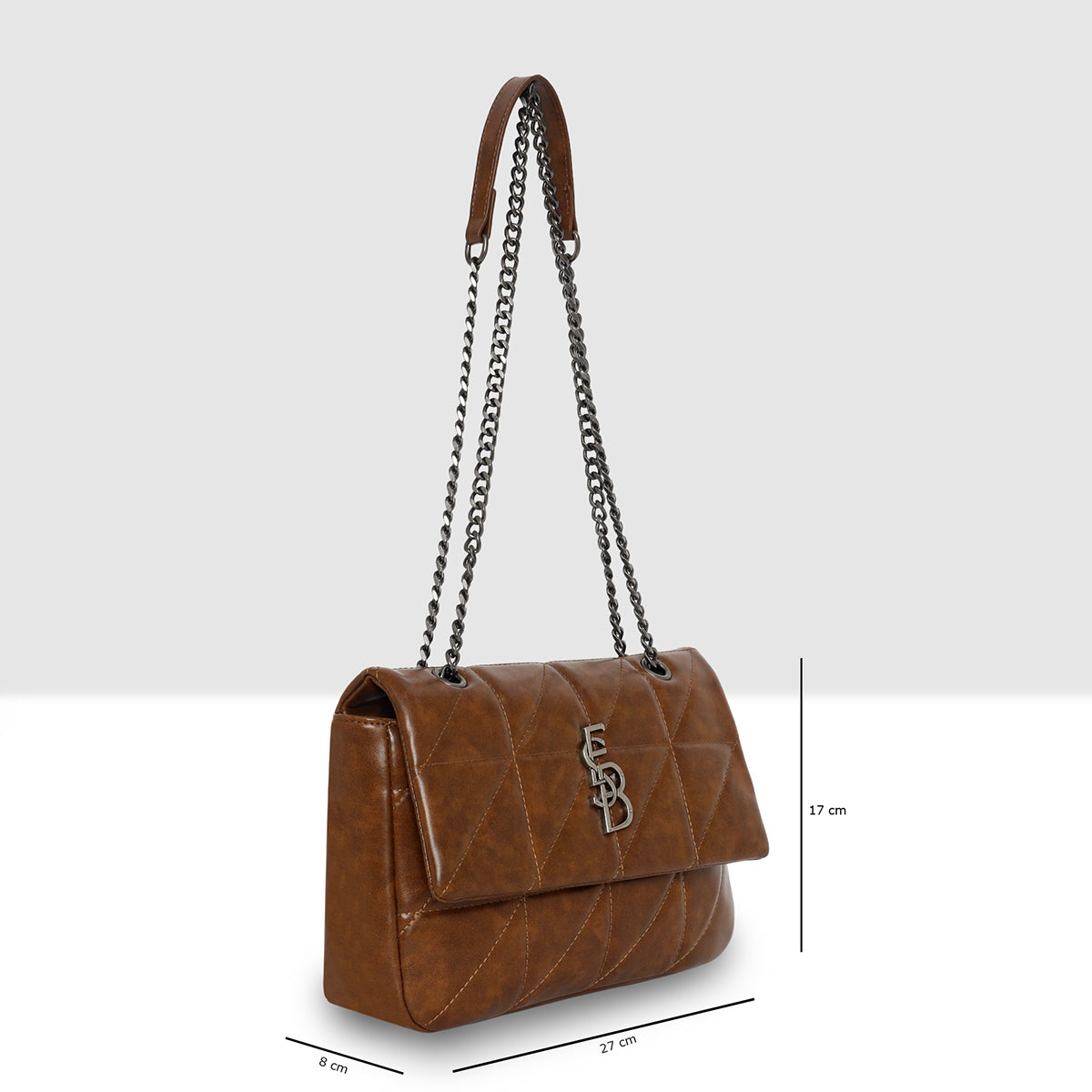 Vintage Quilted Flap Slingbag For Womens
