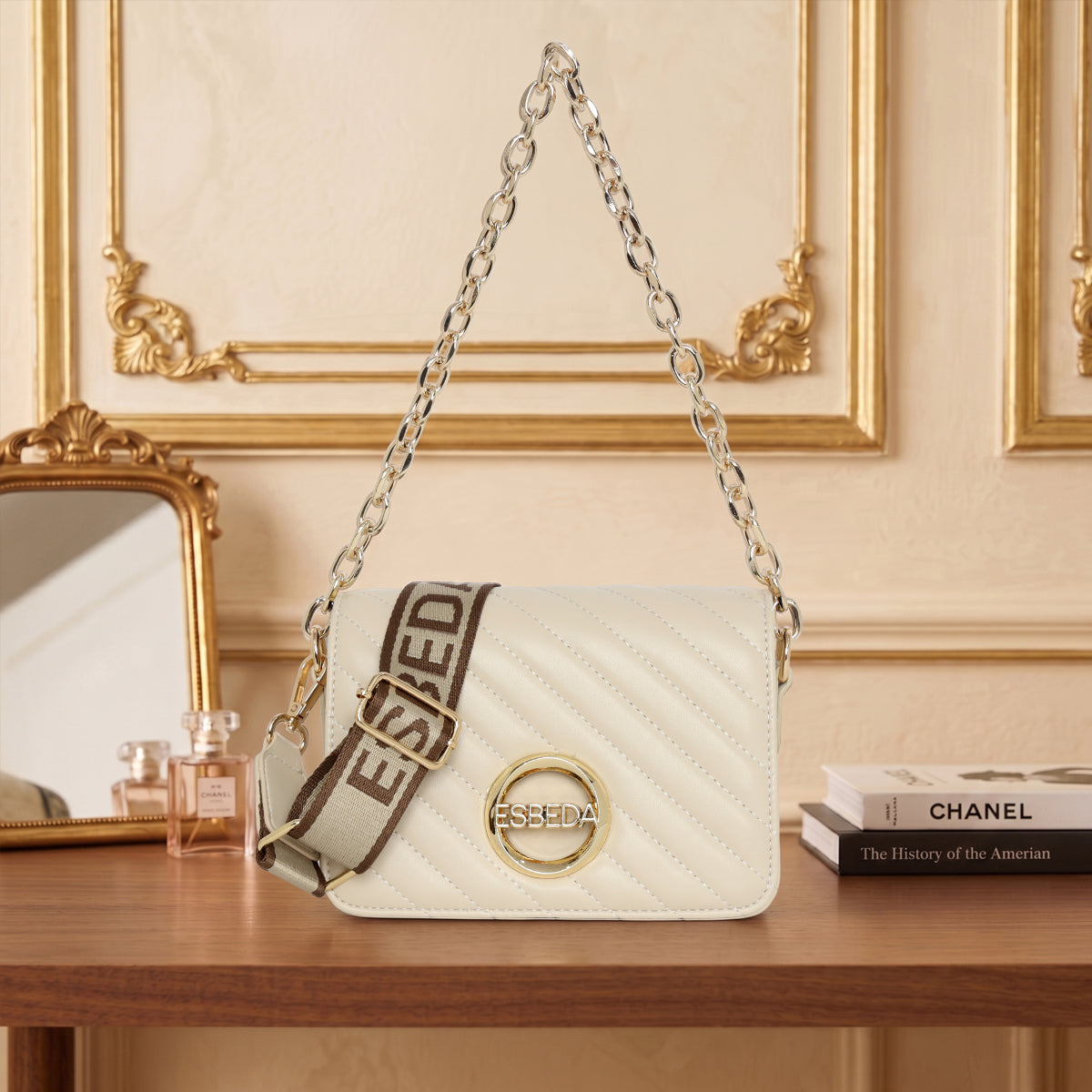 Chevron Quilted Mini Slingbag For Womens