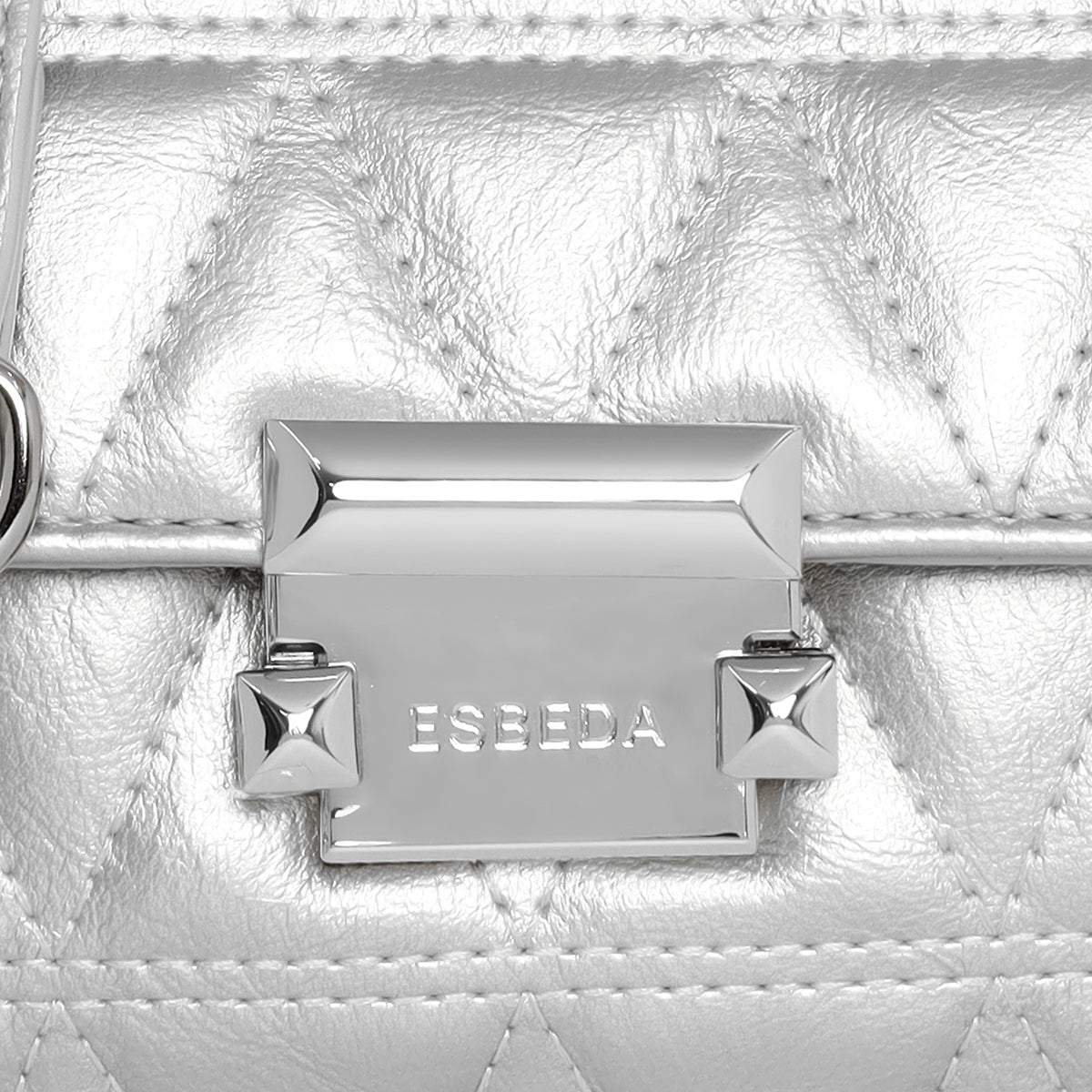 Diamond Quilted Lock Flap Slingbag For Womens