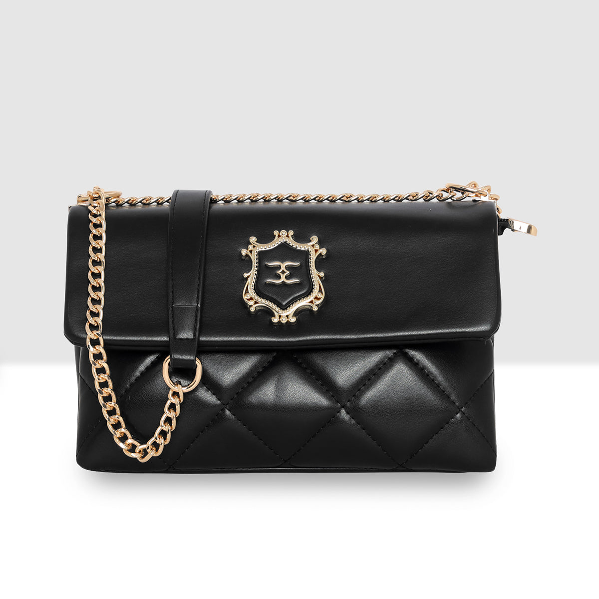 Emerald Crest Quilted Slingbag For women