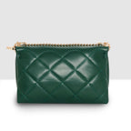 Emerald Crest Quilted Slingbag For women