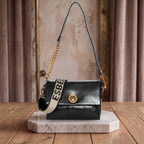 Glossy Shine Luxe Flap Slingbag For Womens