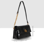 Glossy Shine Luxe Flap Slingbag For Womens