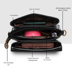 Glossy Shine Luxe Flap Slingbag For Womens