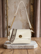 Glossy Shine Luxe Flap Slingbag For Womens