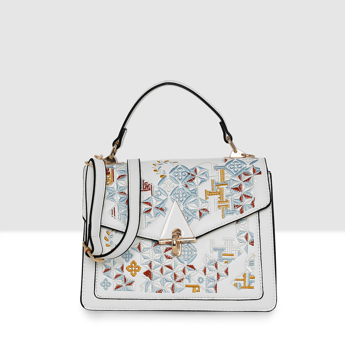 Heritage Embroidered Flap Slingbag For Womens Secondary image