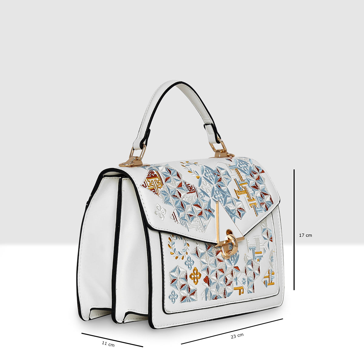 Heritage Embroidered Flap Slingbag For Womens