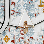 Heritage Embroidered Flap Slingbag For Womens